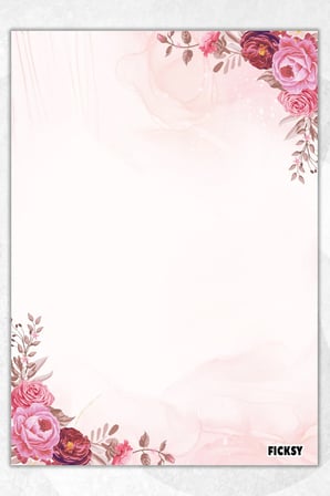 A5 Çiçek Bloknot Çizgisiz Defter - 50 Yaprak - Memopad - Notepad - Not Defteri - Not Kağıdı