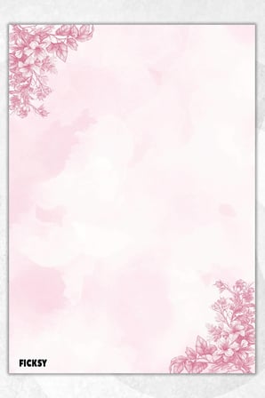 A5 Çiçek Bloknot Çizgisiz Defter - 50 Yaprak - Memopad - Notepad - Not Defteri - Not Kağıdı