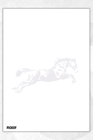 A5 At Bloknot Çizgisiz Defter - 50 Yaprak - Memopad - Notepad - Not Defteri - Not Kağıdı
