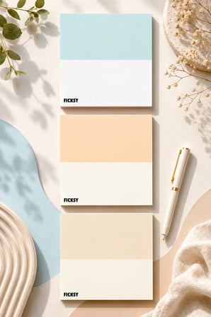 Çiçek Bloknot - 9*9 cm Ebat- 50 Yaprak - Notepad - Memopad - Çizgisiz Not Kağıdı- To Do List