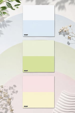 Çiçek Bloknot - 9*9 cm Ebat- 50 Yaprak - Notepad - Memopad - Çizgisiz Not Kağıdı- To Do List