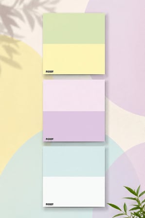 Çiçek Bloknot - 9*9 cm Ebat- 50 Yaprak - Notepad - Memopad - Çizgisiz Not Kağıdı- To Do List