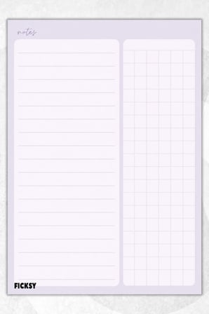A5 Bloknot Çizgili Kareli Defter - 50 Yaprak - Memopad - Notepad - Not Defteri - Not Kağıdı