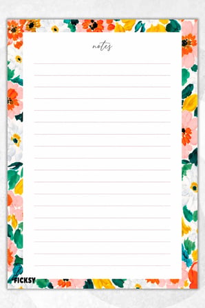 A5 Bloknot Çizgili Defter - 50 Yaprak - Memopad - Notepad - Not Defteri - Not Kağıdı