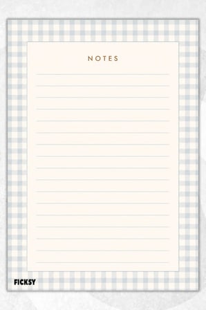 A5 Bloknot Çizgili Defter - 50 Yaprak - Memopad - Notepad - Not Defteri - Not Kağıdı