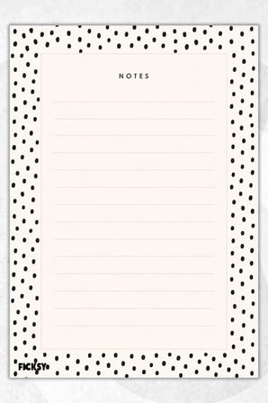 A5 Bloknot Çizgili Defter - 50 Yaprak - Memopad - Notepad - Not Defteri - Not Kağıdı