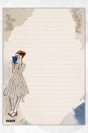 A5 Bloknot Çizgili Defter - 50 Yaprak - Memopad - Notepad - Not Defteri - Not Kağıdı