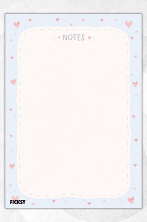 A5 Bloknot Çizgisiz Defter - 50 Yaprak - Memopad - Notepad - Not Defteri - Not Kağıdı