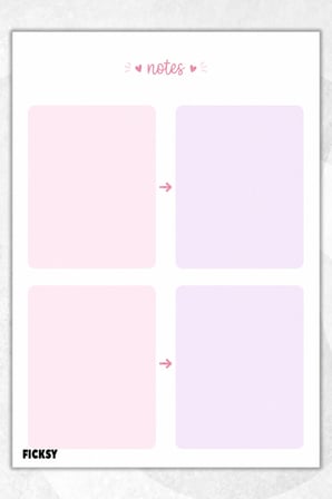 A5 Bloknot Çizgisiz Defter - 50 Yaprak - Memopad - Notepad - Not Defteri - Not Kağıdı