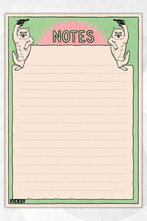 A5 Bloknot Çizgili Defter - 50 Yaprak - Memopad - Notepad - Not Defteri - Not Kağıdı