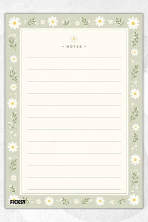 A5 Bloknot Çizgili Defter - 50 Yaprak - Memopad - Notepad - Not Defteri - Not Kağıdı