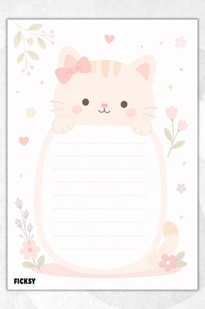 A5 Bloknot Çizgili Defter - 50 Yaprak - Memopad - Notepad - Not Defteri - Not Kağıdı