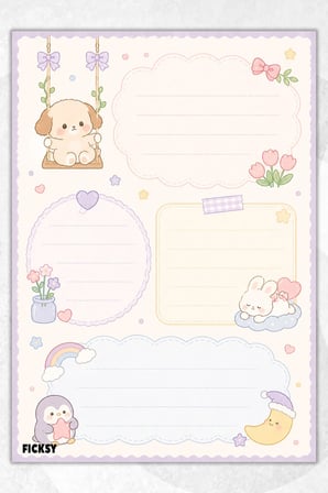 A5 Bloknot Çizgili Defter - 50 Yaprak - Memopad - Notepad - Not Defteri - Not Kağıdı