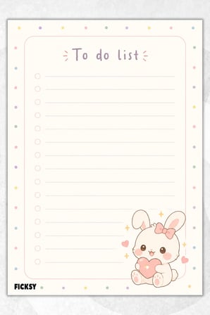 Yapılacaklar Listesi - A5 - 50 Sayfa - To Do List - Checklist - Kontrol Listesi - Planlayıcı