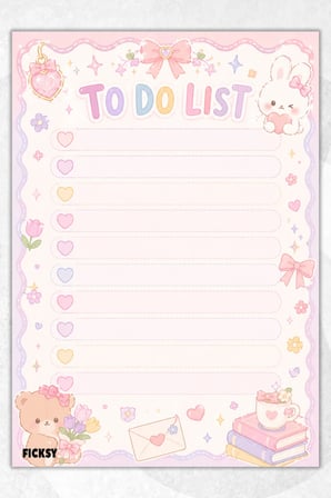 Yapılacaklar Listesi - A5 - 50 Sayfa - To Do List - Checklist - Kontrol Listesi - Planlayıcı