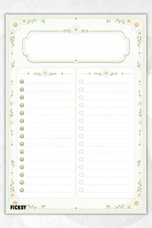 Yapılacaklar Listesi - A5 - 50 Sayfa - To Do List - Checklist - Kontrol Listesi - Planlayıcı