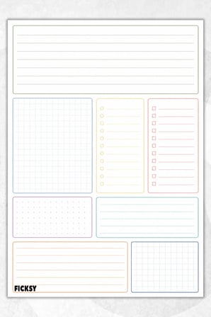 Zamansız Çok Amaçlı Günlük Haftalık Aylık Planlayıcı - A4 Ebat Yapılacaklar - 30 Yaprak - Planner