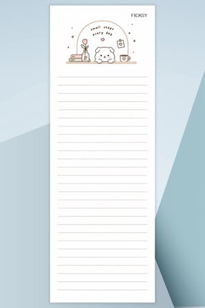 Yapılacaklar Listesi - 50 Sayfa - 10,5*29,7 cm - To Do List - Checklist- Kontrol Listesi - Planlayıcı