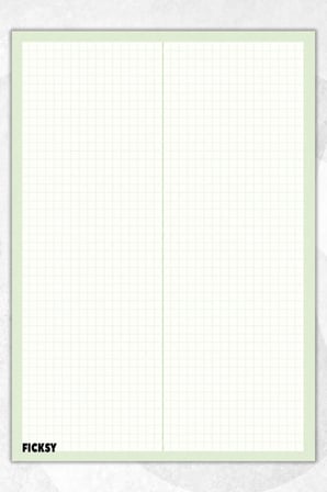 A4 Bloknot Kareli Defter - 50 Yaprak - Memopad - Notepad - Not Defteri - Not Kağıdı