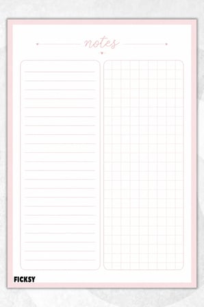 A4 Bloknot Çizgili Kareli Defter - 50 Yaprak - Memopad - Notepad - Not Defteri - Not Kağıdı