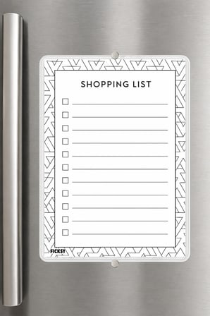 Alışveriş Listesi - A5 - Mıknatıslı - PVC - Buzdolabı Notluk & Masaüstü - Yaz Sil - Planlayıcı