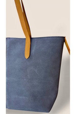 Kadın Süet Geniş Hacimli Fermuarlı Günlük Tote Model Büyük Boy(40x28)