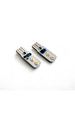 Femex 2 Adet T10 Led 4 Ledli Yassı Tip Park, Plaka, İç Aydınlatma Turuncu