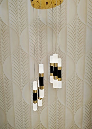 Yuvarlak Ledli avize 6 Lı