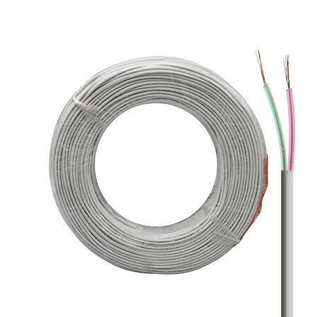 TELEFON KABLOSU 2Lİ FLAT KÖKEN 100 METRE LAN LN-TEL22