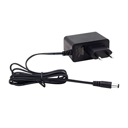 WEKO 12 VOLT - 1 AMPER 5.5*2.5 UÇLU YERLİ ÜRETİM PLASTİK KASA PRİZ TİPİ  ADAPTÖR