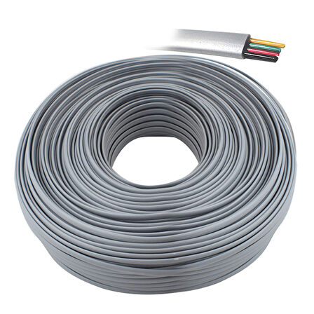 TELEFON KABLOSU 4LÜ GRİ FLAT KÖKEN KABLO 100 METRE ARTAR