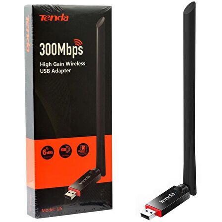 TENDA U6 300 MBPS KABLOSUZ WİRELESS MİNİ USB ADAPTÖR