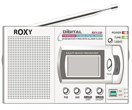 ROXY RXY-330 10 BANT DİJİTAL GÖSTERGELİ PİLLİ RADYO