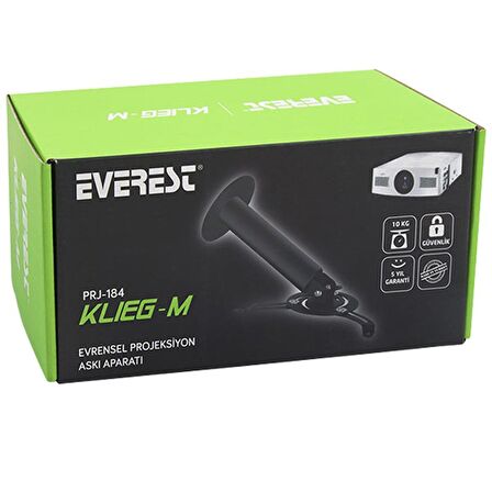 EVEREST PRJ-184 PROJEKSİYON ASKI APARATI (20 CM 360 - 45 DERECE - 13 KG)