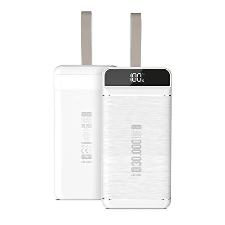 POWERWAY QC30 30000 MAH 3 USB DİJİTAL EKRAN POWERBANK