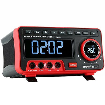 ZOYI ZT-5566 DİJİTAL EKRANLI MASAÜSTÜ ÖLÇÜ ALETİ + BLUETOOTH HOPARLÖR