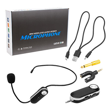 MAGICVOICE MV-1306H UHF 1 HEADSET ŞARJLI KABLOSUZ TELSİZ MİKROFON