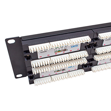 POWERMASTER PM-18501 48 PORT UTP CAT6 PATCH PANEL