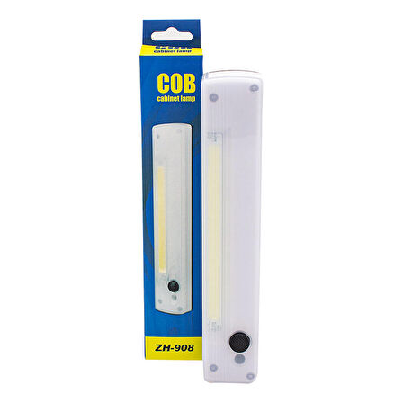POWERMASTER BEYAZ COB LEDLİ YAPIŞKANLI MIKNATISLI EL TİPİ FENER