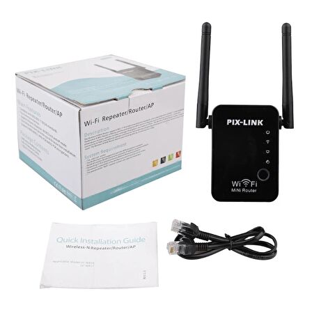 POWERMASTER PM-15939 300 MBPS 2.4GHZ WİFİ REPEATER+AP DESTEKLİ SİNYAL GENİŞLETİCİ