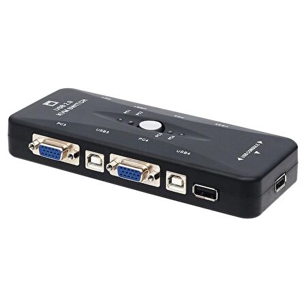 POWERMASTER PM-15166 4 PORT USB MANUEL BUTONLU KVM SWITCH