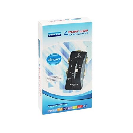 POWERMASTER PM-15166 4 PORT USB MANUEL BUTONLU KVM SWITCH