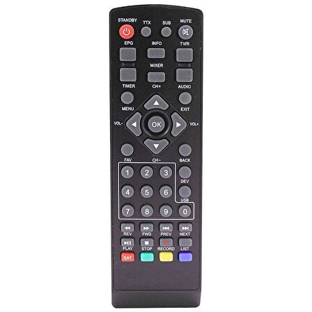 WEKO KR GLOBEX GLB-8800 MİNİ HD*MILLENIUM MİNİ HD UYDU KUMANDASI