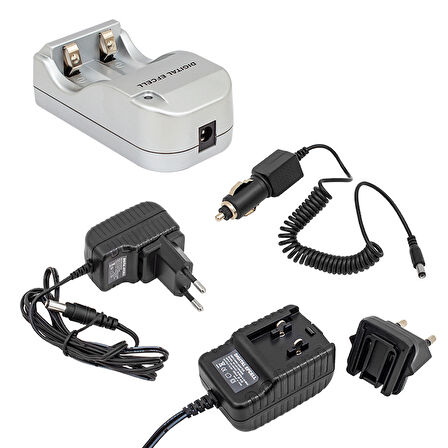 Digital Efcell 123A - 16340 - 17335 2’Li Ev Ve Araç Pil Şarj Cihazı