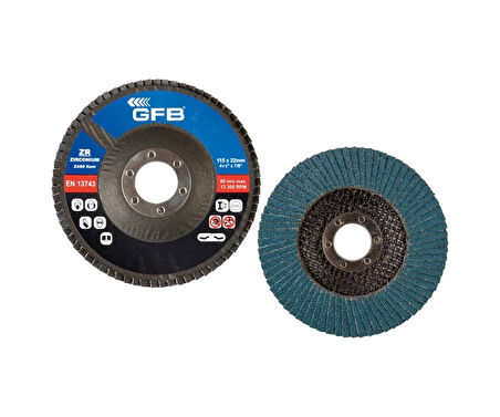 Gfb 2323 Zirkonyum Flap Disk Zımpara 115 x 80 Kum