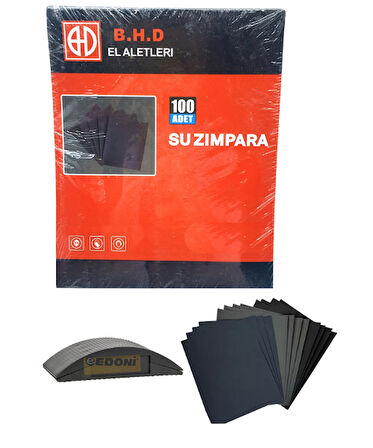 Bhd 00415 Su Zımpara 1500 Kum - 100 Adet ve Edoni Zımpara Takozu