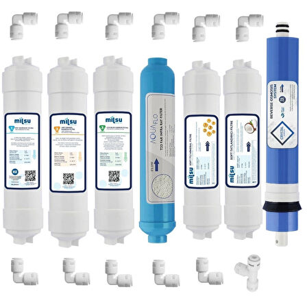 Kapalı Kasa Su Arıtma Cihazı 13lü Filtresi Standart Membran Set