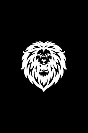 Aslan Tasarımlı Sticker (Oto-Motor-Laptop-Duvar-Dekor) 30 x 30 cm