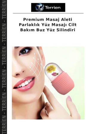 Premium Masaj Aleti Parlaklık Yüz Masajı Cilt Bakım Buz Yüz Silindiri