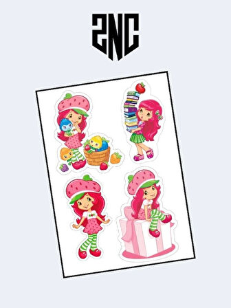 Strawberry Shortcake (Çilek Kız) Boyama Kitabı (20 TAM SAYFA RESİMLİ BOYAMA KİTABI)